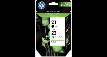 HP 21 / 22 - Inktcartridge / Zwart / Kleur / Dual-Pack