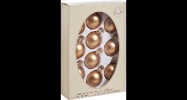 Cosy @ Home Kerstbal glas set 10 sienna goud 4,5cm