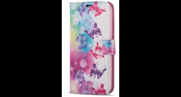 Apple iPhone 16e print Book Case - Telefoonhoesje-portemonnee/iPhone 16e hoesje kaarthouder -magneetflipje (4)