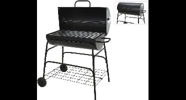 Bbq Verrijdbare Houtskoolbarbecue - Cilinder - 77 X H100Cm