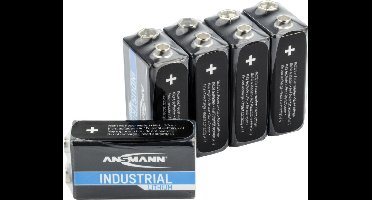 Ansmann Industriële lithiumbatterijen PP3 5 stuks 1505-0002