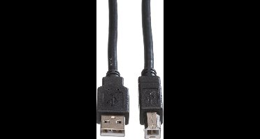 ROLINE USB 2.0 Kabel, Type A-B, Type A-B, zwart, 3 m