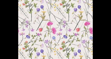 VELDBLOEMEN BEHANG | Botanisch - wit meerkleurig - A.S. Création House of Turnowsky