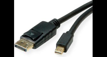 ROLINE Mini DisplayPort Kabel, mDP-DP, v1.3/v1.4, M/M, zwart, 1 m