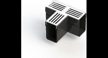 Black Beauty Perfect Drain 65/100 T-stuk alu designrooster