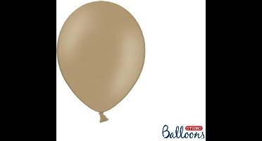 """Strong Ballonnen 27cm, Pastel Cappuccino (1 zakje met 10 stuks)"""