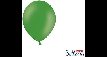 """Strong Ballonnen 12cm, Pastel Emerald groen (1 zakje met 100 stuks)"""