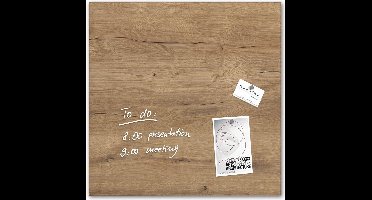 Sigel glasmagneetbord Artverum 48x48cm Natural Wood