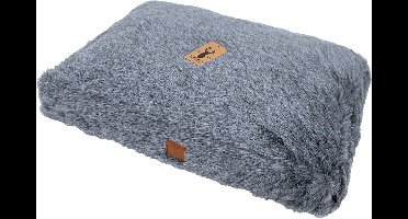 Boony 'Est 1941' - Ligkussen Badger Grey - Hondenkussen - Grijs - 85x60x14