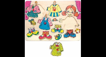 Woody Woody aankleed puzzel meisje 90319.