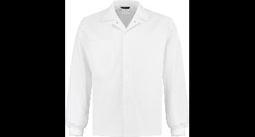 Yoworkwear Food stofjasje (kort) met manchetten - wit - maat L