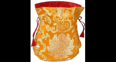 Brokaattasje Lotus Oranje