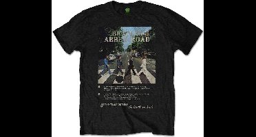 THE BEATLES - T-Shirt - Abbey Road 8 Track (M)