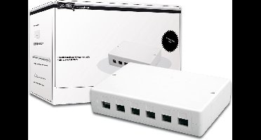 Fx12 Serie - Keystone Behuizing - 12 Connectoren - PET Materiaal - Wit