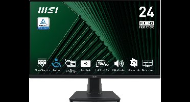 MSI Pro MP245G computer monitor 60,5 cm (23.8") 1920 x 1080 Pixels Full HD LCD Zwart