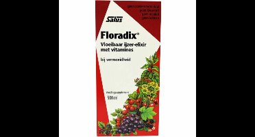 Floradix - Vloeibaar Ijzer-Elixer met Vitamines - 2 x 500 ml - Voordeelverpakking