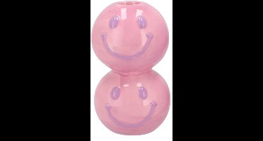 Smiley dreamy purple mix candle h bulb 7x7x12cm