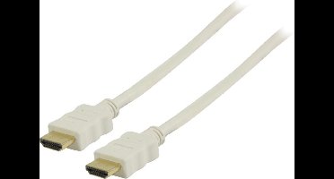 Transmedia HDMI kabel - versie 1.4 (4K 30Hz) / wit - 2 meter