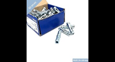 UFAST keilhuls - M10 x 60 mm - Verzinkt - 50 stuks