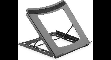 DIGITUS DA-90368 - Laptopstandaard - Verstelbaar in 5 standen - Opvouwbaar - Metaal zwart