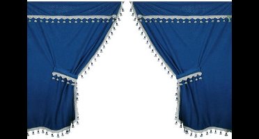 Stoelhoezen/Gordijnen Set Premiere – Blauw – Luxe Bescherming en Stijl voor je Auto
