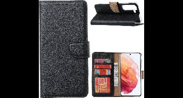 Hoesje Geschikt Voor Samsung Galaxy S22 Plus Hoesje BookCase Zwart - Hoesje Geschikt Voor Samsung Galaxy s22 Plus hoesje wallet case - Hoesje Hoesje Geschikt Voor Samsung Galaxy S22 Plus bookcase - Galaxy S22 Plus portemonnee hoesje book case cover