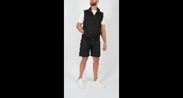 BASKO - ZOMERSET - GILET + SHORT - ZWART - MAAT S