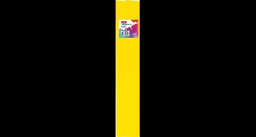 CREAKIT. Crêpepapier – 50 x 250 cm – Knutselen voor Kinderen en Volwassenen – Knutselpapier – Gekleurd Tekenpapier – Vloeipapier – Crepe Papier – Geel