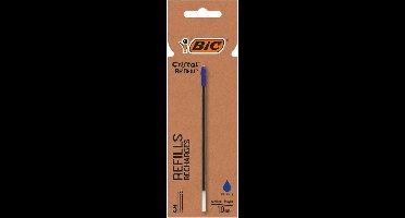 BIC Cristal Re'New balpenvulling, medium, 3 st, blauw