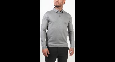 BASKO - POLO - LANGE MOUW - GRIJS - MAAT S