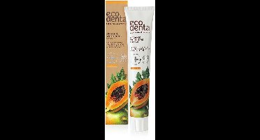 Ecodenta - Tandpasta Organic Whitening Papaja - 3 x 75 ml - Voordeelverpakking