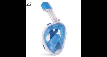 X10 Snorkelmasker - Duikbril - Snorkel - Snorkelset - Full Face Masker - Volwassenen - Blauw - L/XL