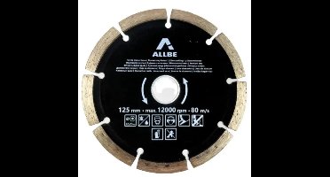 Diamantschijf 125 mm voor steen / haakse slijptol diamantschijf voor stenen te slijpen