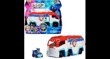 PAW Patrol The Mighty Movie - Pup Squad Patroller speelgoedtruck met Mighty Pups Chase Squad speelgoedauto