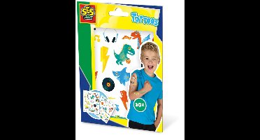 SES Creative Tattoos voor Kinderen - Metallic - Voor Jongens vanaf 3 Jaar - 50 Designs - Tattoos Kinderen - Eenvoudig Verwijderbaar - Schoencadeautjes Sinterklaas