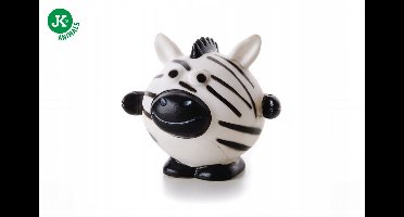 Zebra Vinyl Peepball Hondenspeeltje - 10 cm