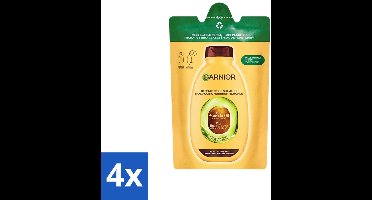 4 x Garnier - Loving Blends - Shampoo Refill - Avocado Olie & Shea Boter - Zeer Droog, Golvend of Krullend Haar - 250 ml - Shampoo Refill - Avocado Olie - Shea Boter - Droog Haar - Krullend Haar