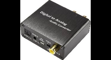 SpeaKa Professional Audio Converter [Toslink, Digitale cinch - Cinch, Jackplug] Unidirectioneel (uni) SP-DAC-TK/CK