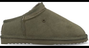Warmbat Conner Suede Heren Sloffen - Groen