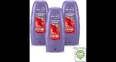 3 x Andrélon - Levendige Kleur - Conditioner - Kleurbehoud - 250 ml - Grootverpakking - Gekleurd Haar - Kleurbehoud - Haar Verzorging - Haar Bescherming - Haar Glans