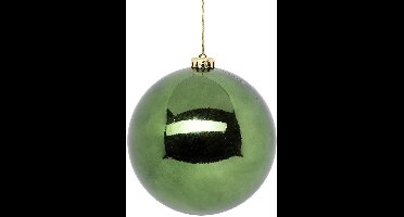 Maxi boule de noël 15cm vert olive