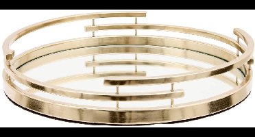 Ronde Tayma-schaal, diameter 35,5 cm, verguld