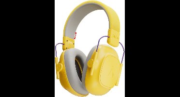 Alpine Muffy Kids Gehoorbescherming Kinderen 25 dB (5–16 Jaar) - Verstelbare Oorkappen voor Focus, School & Evenementen - Comfortabele & Opvouwbare Oorbeschermers - Geel