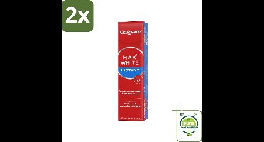Colgate Tandpasta Max White Optic 75 ml - Voordeelverpakking - 2 stuks - Tandpasta - Witte tanden