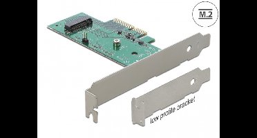 Delock PCI Express x4 Card > 1 x internal NVMe M.2 Key M 80 mm - Low Profile Form Factor