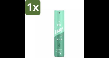 1 x Taft - Lift-Up Volume 4 - Haarspray - Extra volume voor kids - 250 ml - Haarspray Voor Kinderen - Extra Volume Voor Kinderen - Lift-up Volume - Kinderhaar - Haarspray Kids