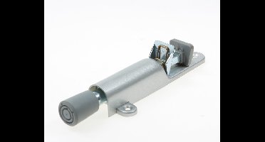Kws Deurvastzetter aluminium/champagne met rubber dop en veer 30mm 1027-32