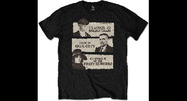 Peaky Blinders - This Is Our City Heren T-shirt - XL - Zwart