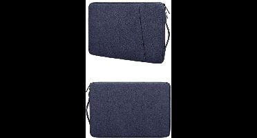 Hoes Geschikt voor Macbook Pro 13 Inch Hoes Laptophoes 13 Inch- Hoes Geschikt voor Macbook Pro 2018/2019 / 2020 Case Laptop Sleeve handvat & ruimte Navy