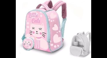 Kids Licensing Kinderrugzak Little Cats Junior 6 Liter Neopreen Roze